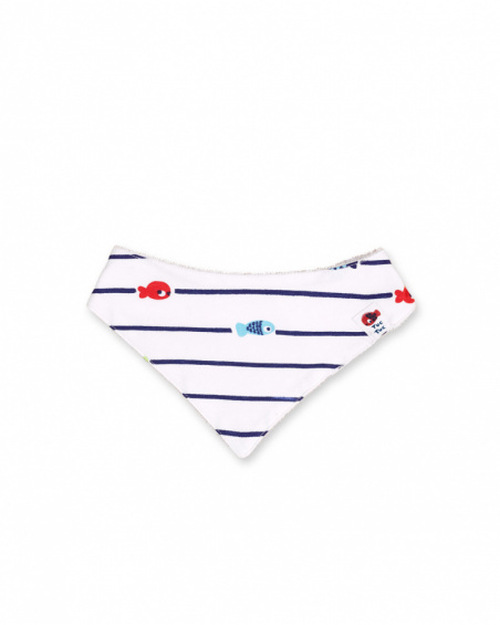 Bandana en maille blanc pour garçon Blub Bandana en maille blanc pour garçon Blub