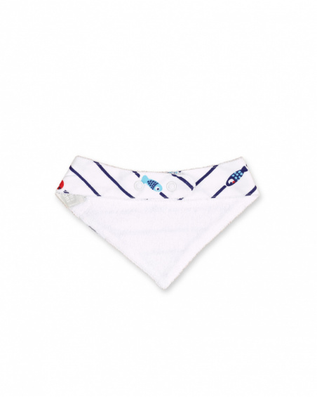 Bandana en maille blanc pour garçon Blub Bandana en maille blanc pour garçon Blub
