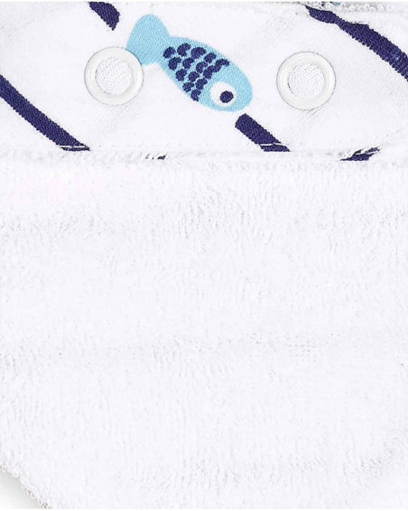Bandana en maille blanc pour garçon Blub Bandana en maille blanc pour garçon Blub