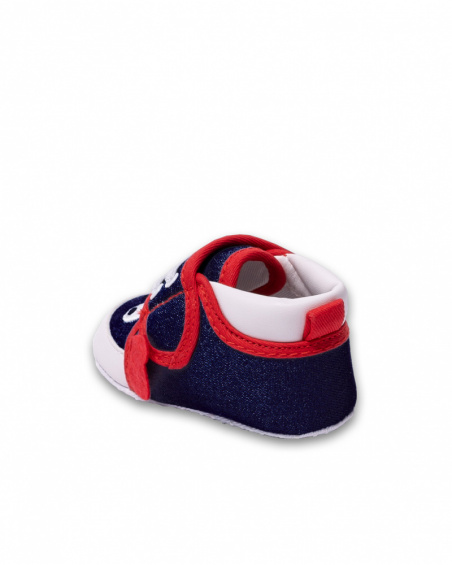 Chaussures garçon Blub en sergé bleu Chaussures garçon Blub en sergé bleu