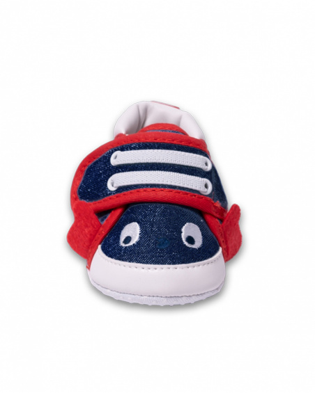 Chaussures garçon Blub en sergé bleu Chaussures garçon Blub en sergé bleu