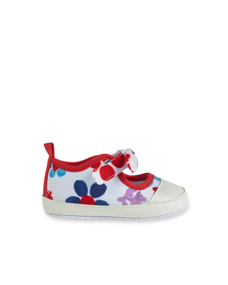 Chaussures blanches en maille fille Blub