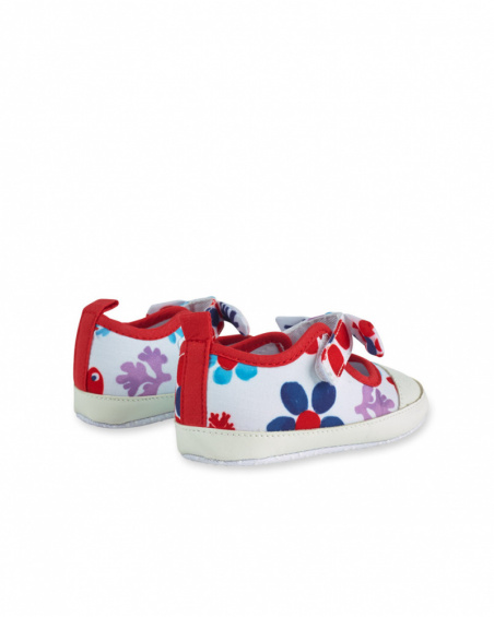 Chaussures blanches en maille fille Blub Chaussures blanches en maille fille Blub