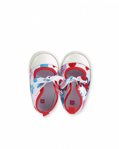Chaussures blanches en maille fille Blub Chaussures blanches en maille fille Blub