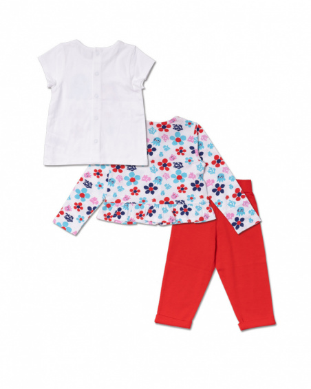 Ensemble peluche Blub girl rouge blanc tricoté Ensemble peluche Blub girl rouge blanc tricoté