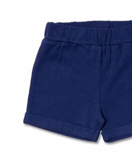 Ensemble tricot bleu rouge garçon Blub Ensemble tricot bleu rouge garçon Blub