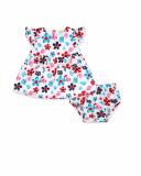 Robe en popeline blanche pour fille Blub Robe en popeline blanche pour fille Blub