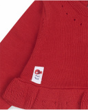 Veste en tricot rouge pour fille Blub Veste en tricot rouge pour fille Blub