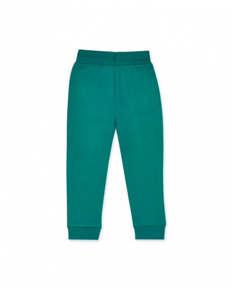 Pantalon peluche garçon Treasure Island vert Pantalon peluche garçon Treasure Island vert