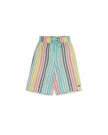 Pantalon popeline fille Treasure Island multicolore Pantalon popeline fille Treasure Island multicolore