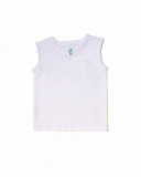 Débardeur blanc en maille avec imprimé pour garçon Treasure Débardeur blanc en maille avec imprimé pour garçon Treasure
