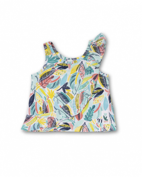 T-shirt fille Treasure Island en jersey imprimé T-shirt fille Treasure Island en jersey imprimé