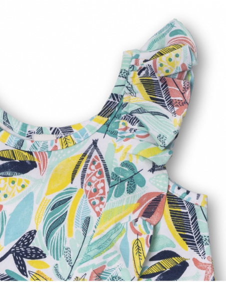 T-shirt fille Treasure Island en jersey imprimé T-shirt fille Treasure Island en jersey imprimé