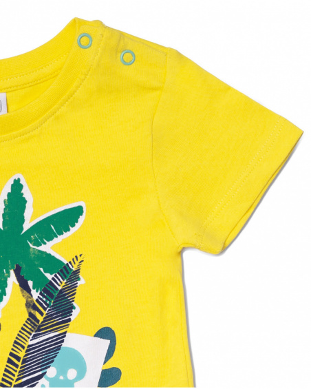 T-shirt en maille jaune pour garçon Treasure Island T-shirt en maille jaune pour garçon Treasure Island