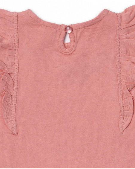 T-shirt en maille rose pour fille Treasure Island T-shirt en maille rose pour fille Treasure Island