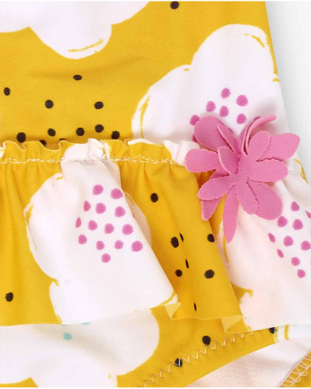 Maillot de bain jaune pour fille Tiny Critters Maillot de bain jaune pour fille Tiny Critters