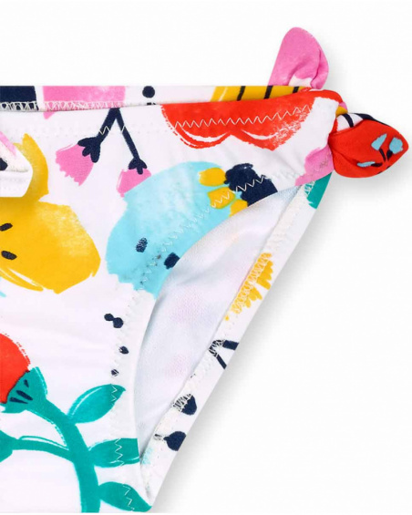 Bikini blanc imprimé fille Tiny Critters Bikini blanc imprimé fille Tiny Critters