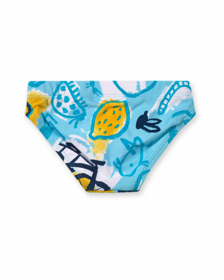 Maillot de bain slip garçon Tiny Critters bleu Maillot de bain slip garçon Tiny Critters bleu