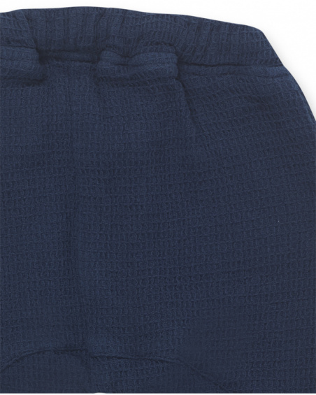 Pantalon popeline garçon Tiny Critters bleu Pantalon popeline garçon Tiny Critters bleu