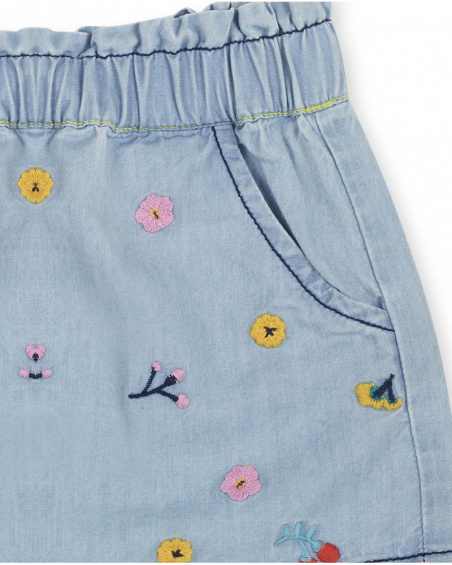 Jupe en jean bleu pour fille Tiny Critters Jupe en jean bleu pour fille Tiny Critters