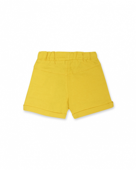 Bermuda en maille jaune garçon Tiny Critters Bermuda en maille jaune garçon Tiny Critters