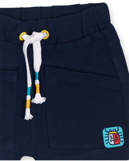 Ensemble tricot blanc et bleu pour garçon Tiny Critters Ensemble tricot blanc et bleu pour garçon Tiny Critters