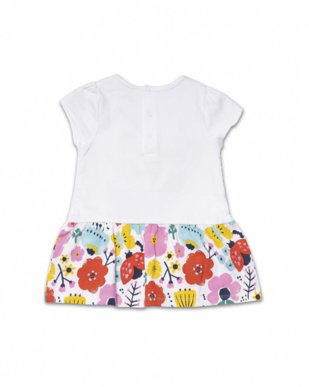 Robe en maille blanche pour fille Tiny Critters Robe en maille blanche pour fille Tiny Critters
