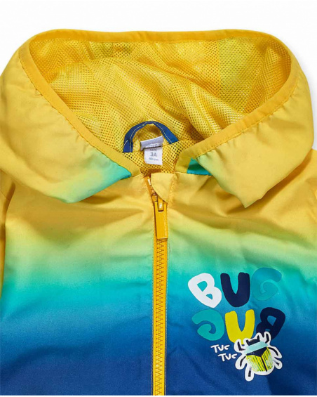 Coupe-vent garçon Tiny Critters jaune et bleu Coupe-vent garçon Tiny Critters jaune et bleu