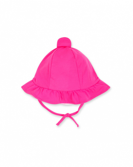 Bonnet en tricot fuchsia pour fille Seashell Bonnet en tricot fuchsia pour fille Seashell