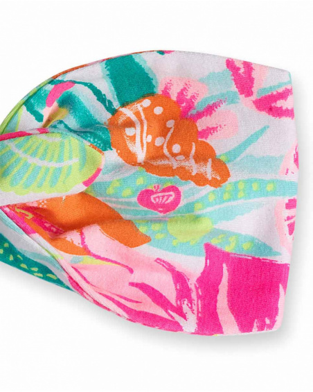 Bandeau tricot imprimé coquillages fille Bandeau tricot imprimé coquillages fille