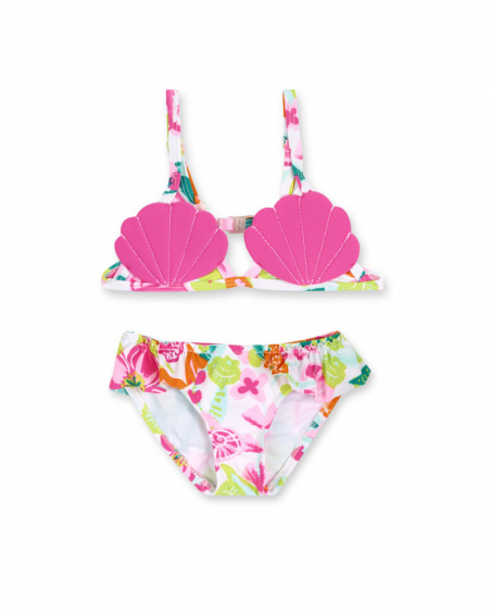 Bikini fille imprimé coquillages Bikini fille imprimé coquillages