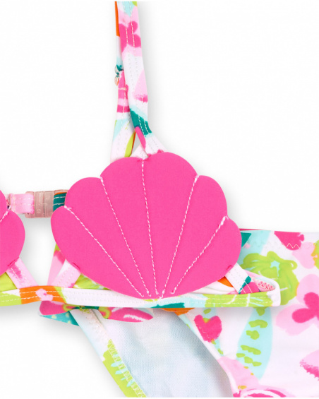 Bikini fille imprimé coquillages Bikini fille imprimé coquillages