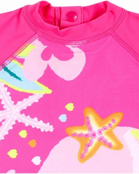 Maillot de bain fille coquillage fuchsia Maillot de bain fille coquillage fuchsia