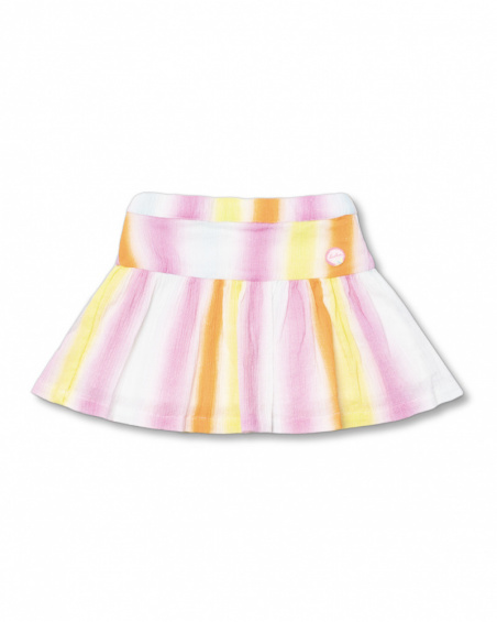 Jupe plate multicolore pour fille Seashell Jupe plate multicolore pour fille Seashell