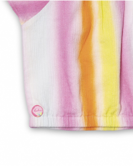 Chemisier plat multicolore pour fille Seashell Chemisier plat multicolore pour fille Seashell