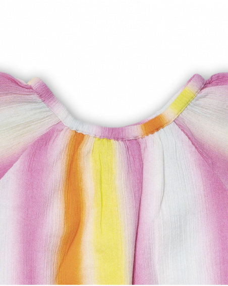 Chemisier plat multicolore pour fille Seashell Chemisier plat multicolore pour fille Seashell
