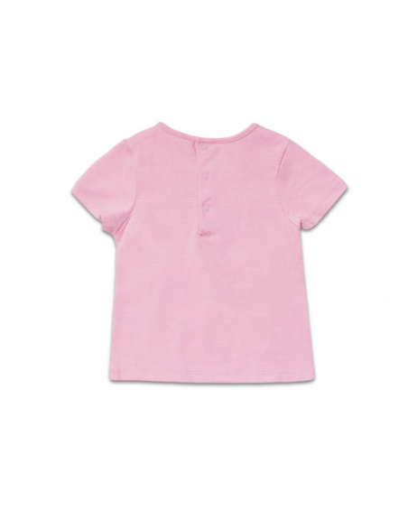 T-shirt en maille fuchsia pour fille Seashell T-shirt en maille fuchsia pour fille Seashell