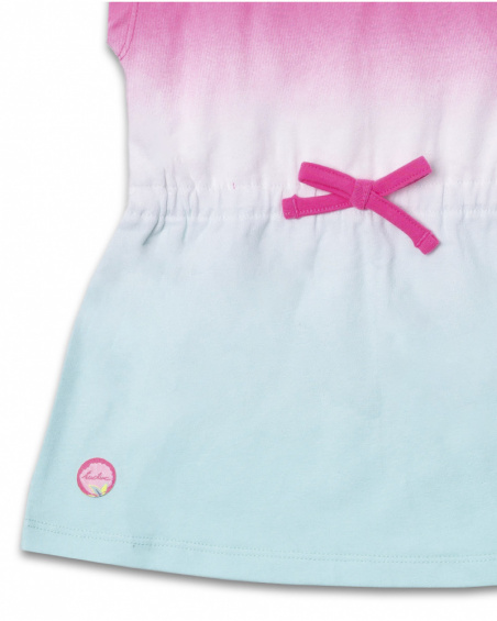Robe en maille tie and dye fille coquillage Robe en maille tie and dye fille coquillage