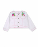 Veste en jean blanche fille Seashell Veste en jean blanche fille Seashell