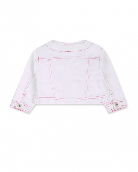 Veste en jean blanche fille Seashell Veste en jean blanche fille Seashell