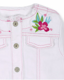 Veste en jean blanche fille Seashell Veste en jean blanche fille Seashell