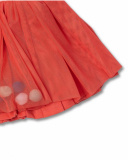 Jupe crêpe et popeline rouge pour fille Juicy Jupe crêpe et popeline rouge pour fille Juicy