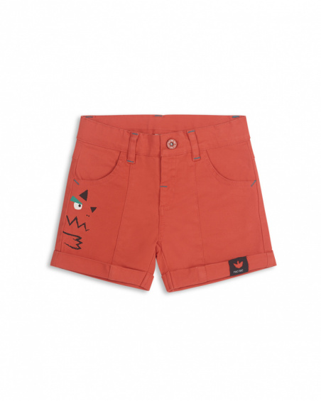 Short sergé rouge pour garçon Juicy Short sergé rouge pour garçon Juicy
