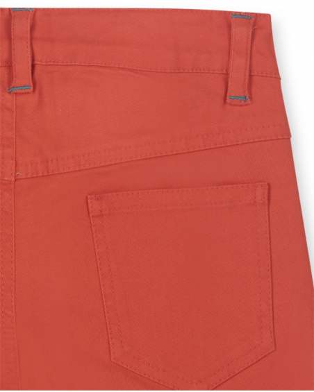 Short sergé rouge pour garçon Juicy Short sergé rouge pour garçon Juicy
