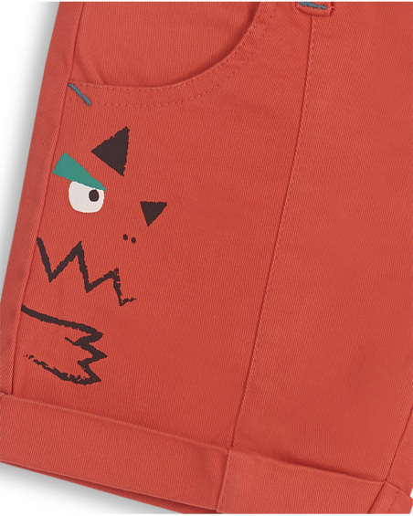 Short sergé rouge pour garçon Juicy Short sergé rouge pour garçon Juicy