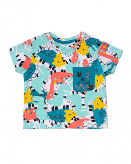 T-shirt en jersey imprimé dinosaures pour garçon Juicy T-shirt en jersey imprimé dinosaures pour garçon Juicy
