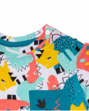 T-shirt en jersey imprimé dinosaures pour garçon Juicy T-shirt en jersey imprimé dinosaures pour garçon Juicy