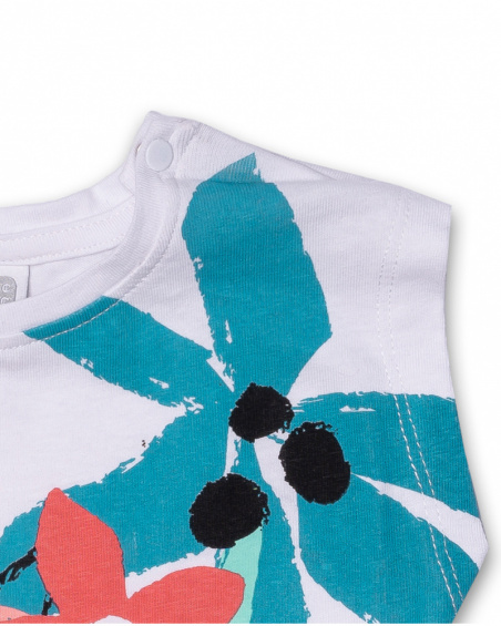 T-shirt en maille blanc fille Juicy T-shirt en maille blanc fille Juicy