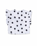 T-shirt blanc en maille à pois pour fille Juicy T-shirt blanc en maille à pois pour fille Juicy