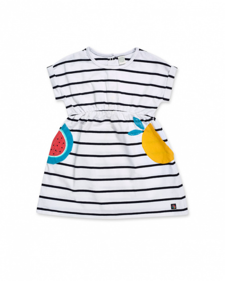 Robe en maille rayée imprimé fille Juicy Robe en maille rayée imprimé fille Juicy
